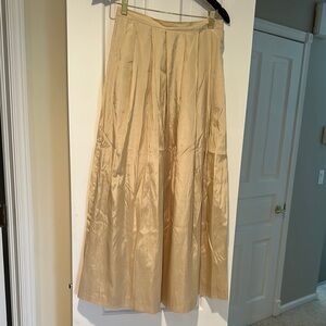 Elegant Cream Maxi Skirt